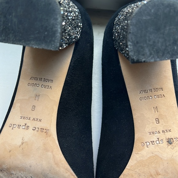 Kate Spade Charlize black suede heels - Picture 5 of 10